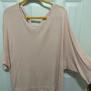 Waffle fabric top